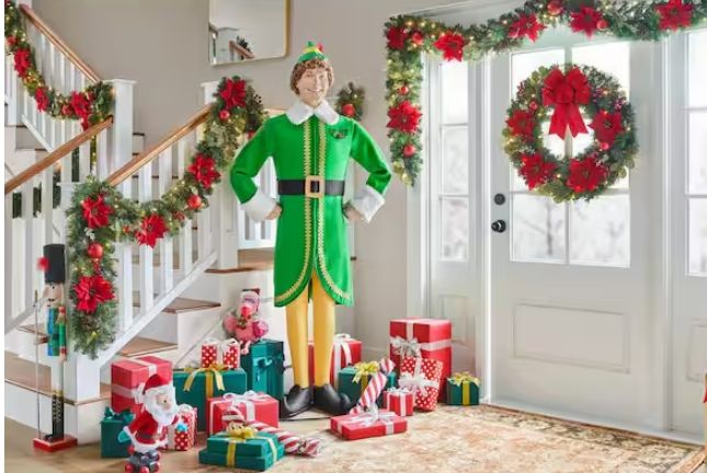 6.5 ft. Animated Buddy the Elf™CHRISTMAS ANIMARONIC DECORATION IN STOCK