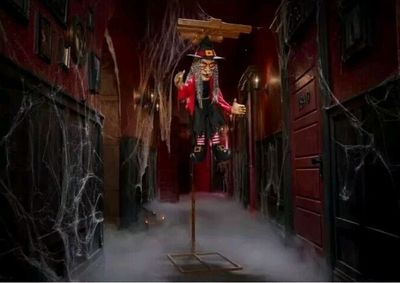 6 ft. Animated LED Marionette Witch IN STOCK 6 ft. Animated LED Marionette Witch IN STOCK