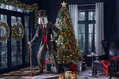 HOME DEPOT 6 ft. Animated Scrooge CHRISTMAS ANIMARONIC DECORATION IN STOCK