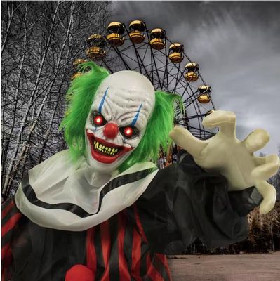 2.6FT Motion Activated Life-Size Flashing Red Eyes Animatronic Clown PRICE ADVERTISED IS DEPOSIT FOR PRE ORDER ONLY PLEASE READ DESCRIPTION