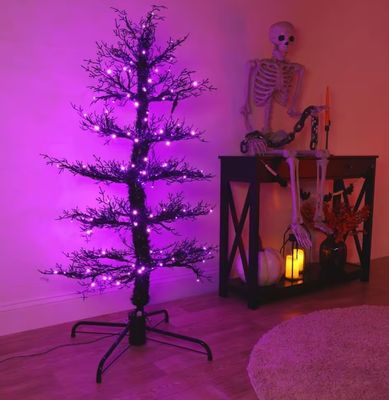 5-ft. Dancing Halloween Tree with Purple LED Lights and Sound Halloween Animatronic pre order