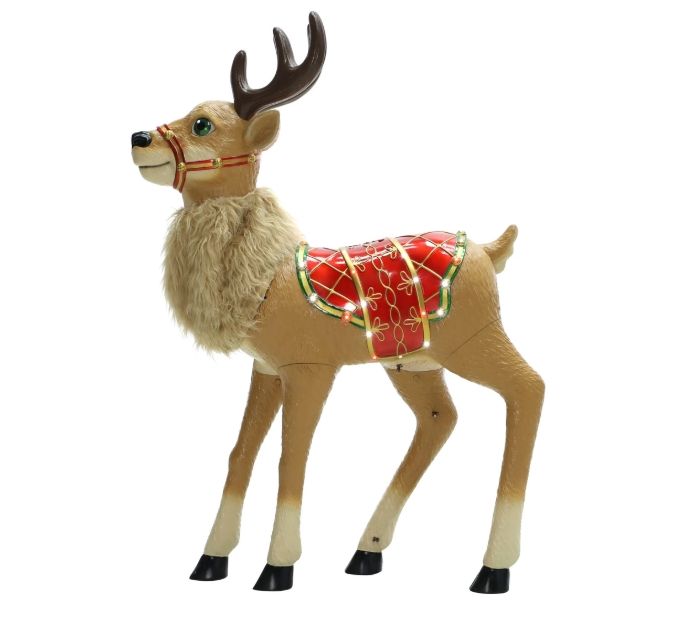 SPIRT CHRISTMAS REINDEER CHRISTMAS ANIMARONIC DECORATION IN STOCK