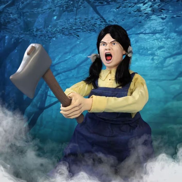 4 ft. Axe Me Something by Tekky, Premium Halloween Animatronic