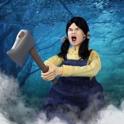 4 ft. Axe Me Something by Tekky, Premium Halloween Animatronic
