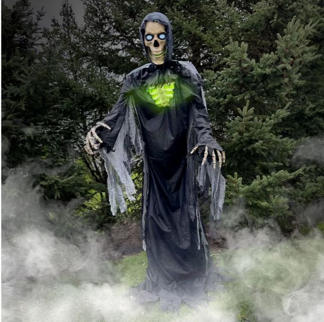 10-ft Freestanding Motion Activated Talking Lighted Reaper Animatronic