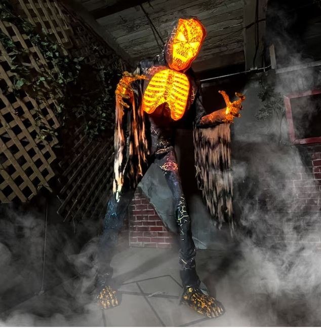 7.5-ft Freestanding Motion Activated Lighted Skeleton Animatronic