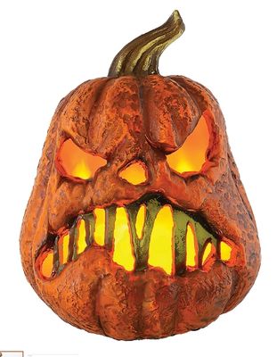 8&quot; Rotten Flaming Pumpkin™ With Timer Style B Halloween Decoration  PRE ORDER NOW FOR 2025