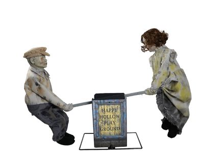 See Saw Dolls Animated Prop  PRE ORDER NOW FOR 2025 See Saw Dolls Animated Prop  PRE ORDER NOW FOR 2025