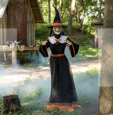 7&#39; Animated Whimsical Witch  PRE ORDER NOW FOR 2025