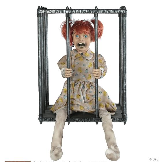 Animated Screaming Caged Kid Walk Around Accessory  PRE ORDER NOW FOR 2025