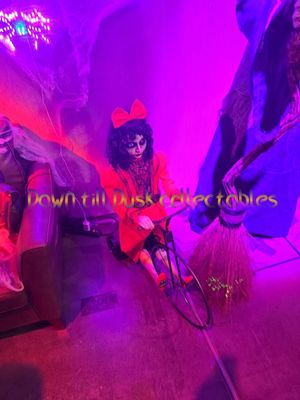 GIRL ON BIKE PRE ORDER NOW FOR HALLOWEEN 2025 PRICE ADVERTISED IS DEPOSIT FOR PRE ORDER ONLY PLEASE READ DESCRIPTION
