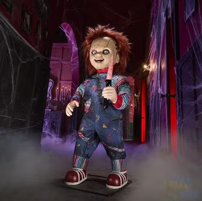 3.5 ft. Animated LED Scarred Chucky Doll H38 PRE ORDER NOW FROM OUR OCT 2025 CONTAINER LIMITED QTY AVAILABLE