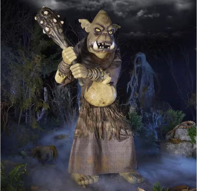 8 ft. Gruesome Grounds Giant-Sized Animated LED Tumble the Troll IN STOCK NOW