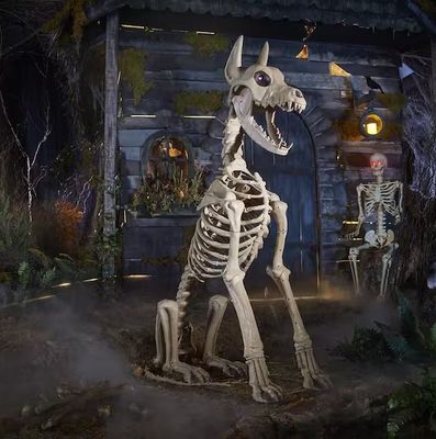 5 ft. Grave &amp; Bones Skelly's Sitting Dog with LifeEyes™ LCD Eyes H22 PRE ORDER NOW FOR 2026