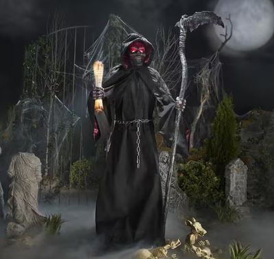 7.5 ft. Grave &amp; Bones Animated LED Fiery Reaper H20 PRE ORDER NOW FOR 2026
