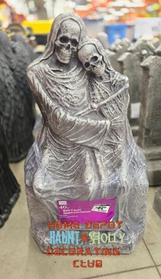 ETERNAL EMBRACE TOMBSTONE OUTDOOR HALLOWEEN PROP PRE ORDER FOR HALLOWEEN 2026 OR AIRFREIGHT AVAILABLE FOR 2025 CONTACT FOR PRICE