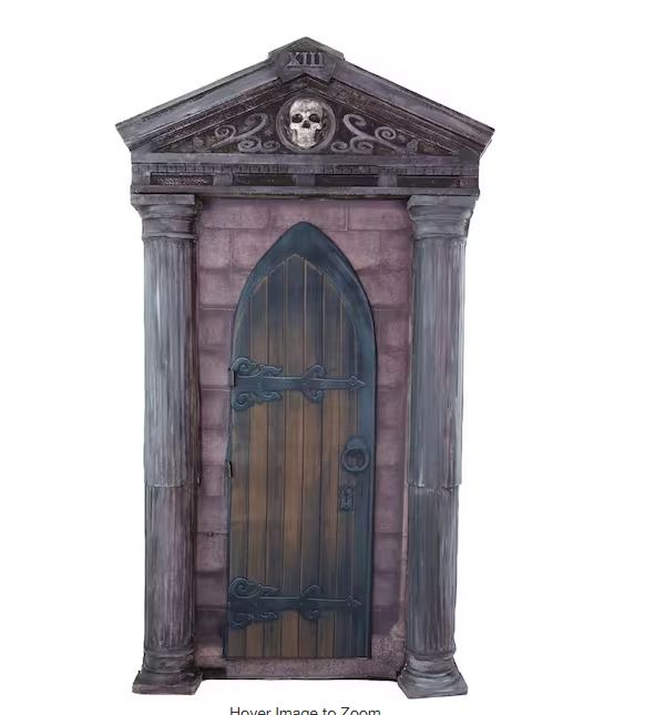 6.7 ft. Life-Size Motion-Sensor Mausoleum Animatronic Halloween Prop by Tekky PRE ORDER FOR HALLOWEEN 2026