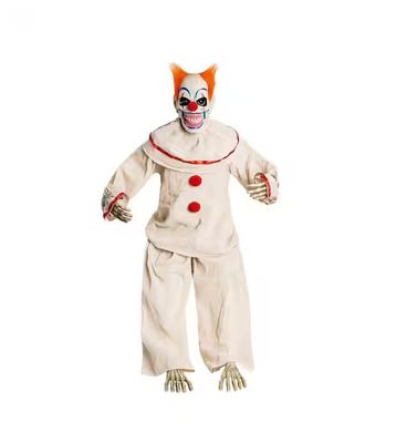 48 in. Animatronic Sitting Clown PRE ORDER FOR HALLOWEEN 2026 OR AIRFREIGHT AVAILABLE FOR 2025 CONTACT FOR PRICE