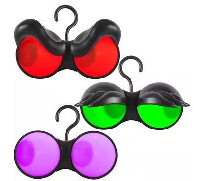 2.5 in. Multi-Color Halloween Flashing Peeping Eyes Lights Animated