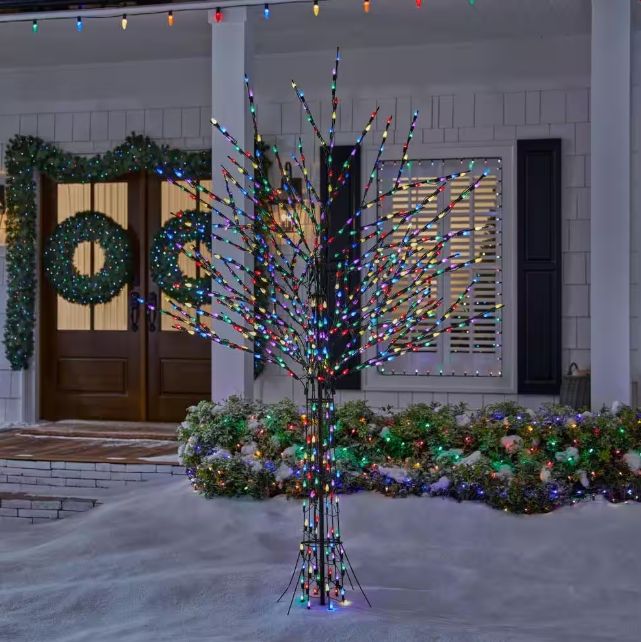 8 ft. Giant-Sized LED Pre-Lit Bare Branch Tree Holiday Yard Decoration pre order now