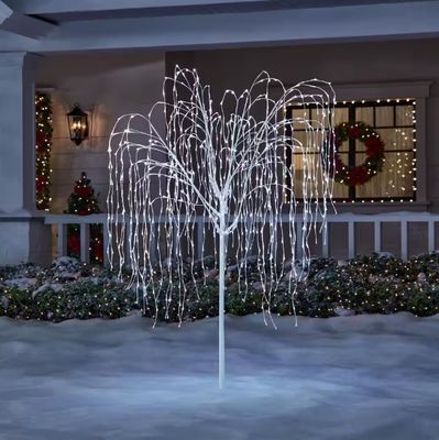 7 ft. Twinkling LED Willow Tree Holiday Yard Decoration pre order now