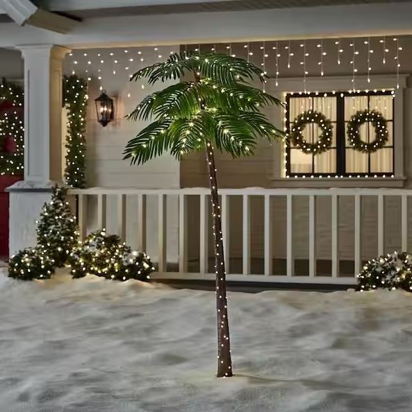 6 ft. Coastal LED Palm Tree Holiday Yard Decoration Y53 pre order now