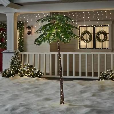 6 ft. Coastal LED Palm Tree Holiday Yard Decoration Y53 pre order now