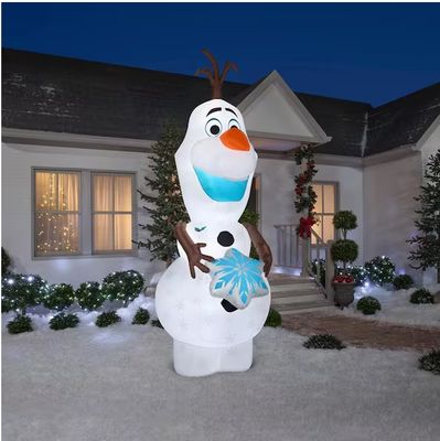 11 ft. Tall x 5.2 ft. W Giant Christmas Inflatable Air blown-Olaf with Snowflake Pré order now