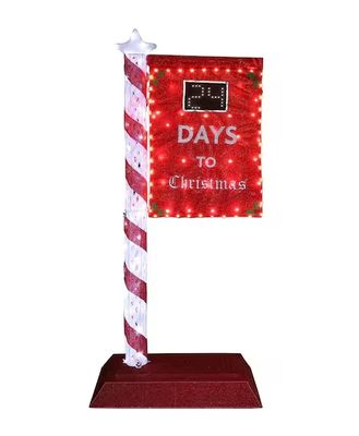 5ft. 3D Countdown Light Christmas Holiday Yard Decoration Cool White LED with Digital Screen pre order now