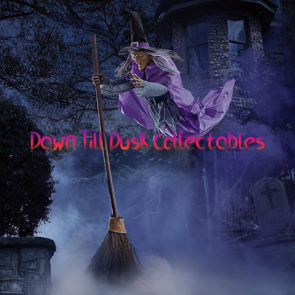 HOME DEPOT 12' ft ANIMATED HOVERING WITCH HALLOWEEN ANIMATRONIC IN STOCK LAST ONE