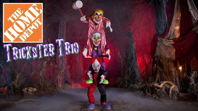 7.5 ft. Animated LED Trickster Trio Stack IN STOCK
