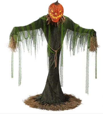 7’ Animated Pumpkin Scarecrow IN STOCK