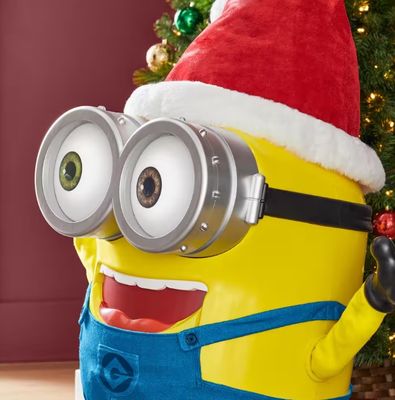 HOME DEPOT 3.5 ft. Animated LED Minion CHRISTMAS ANIMARONIC DECORATION IN STOCK