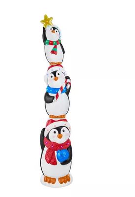 8 ft. Giant -Sized LED Stacked Penguins CHRISTMAS Yard Decoration IN STOCK
