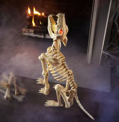 2.5 ft. Animated LED Skeleton Wolf IN STOCK NOW
