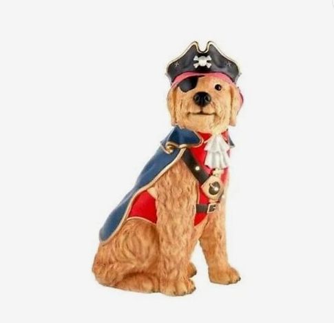 Home Accents Halloween LED Pirate Dog Blow Mold Golden Doodle IN STOCK