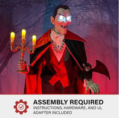 Haunted Hill Farm 5.5-ft Freestanding Motion Activated Talking Lighted Lazarus Vampire Animatronic IN STOCK NOW BALLARAT