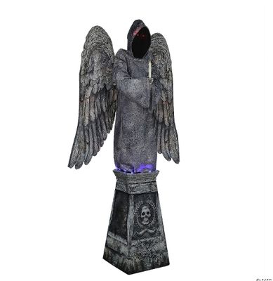 8ft Cemetery Angel Animated Halloween Prop IN STOCK NOW