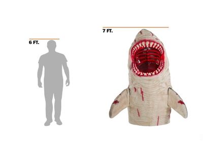 7 FT LED MEGALODON SHARK H47 PRE ORDER NOW FOR HALLOWEEN 2026