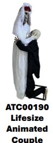 Lifesize Animated BRIDE AND GROOM Couple PRE ORDER NOW FOR HALLOWEEN 2025 IN STOCK NOW LAST ONE