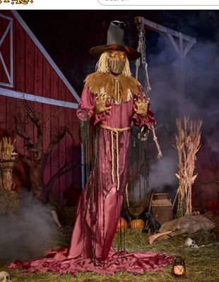9 Ft 5 In Sinister Straw Man Animatronic ORDER AIRFREIGHT DIRECT TO YOU.