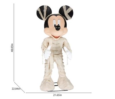 Disney 4-ft Freestanding Musical Mickey Mouse Mummy Animatronic PRE ORDER FOR HALLOWEEN 2026
