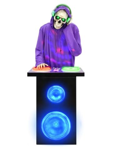 ​5.7-FT MOTION ACTIVATED BLUETOOTH DJ REAPER LIGHTED SKELETON ORDER AIRFREIGHT DIRECT TO YOU AUSTRALIA WIDE
