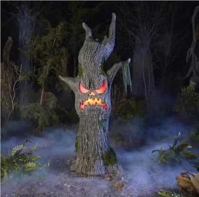 6 ft. Gruesome Grounds Color Changing LED Scowling Sapling PRE ORDER FOR HALLOWEEN 2026
