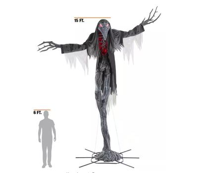 15 ft Grave &amp; Bones Giant-Sized Animated LED Gally-Crow PRE ORDER NOW FOR 2026 last one