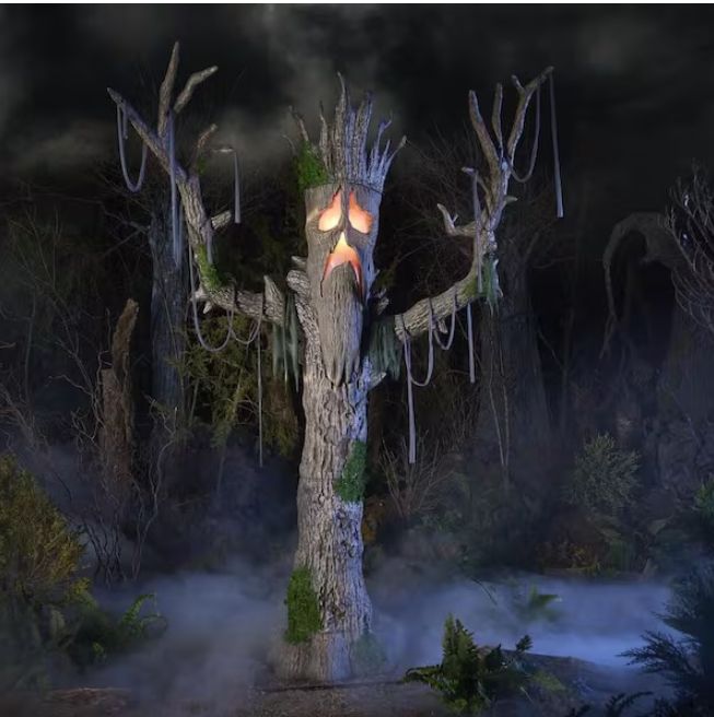 9 ft. Gruesome Grounds Giant-Sized Color Changing LED Horrifying Hickory H7 PRE ORDER FOR HALLOWEEN 2026
