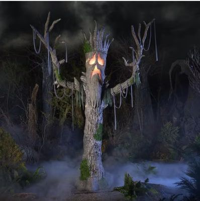 9 ft. Gruesome Grounds Giant-Sized Color Changing LED Horrifying Hickory H7 PRE ORDER FOR HALLOWEEN 2026