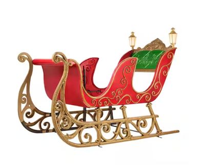 8 FT Long Giant-Sized LED Santa's Sleigh PRE ORDER NOW FOR CHRISTMAS 2026