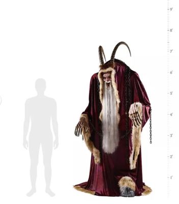 6 Ft 6 In Krampus Animatronic in stock now SALE ON NOW