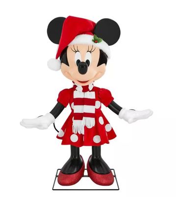 4 ft. Animated Holiday Minnie Mouse  PRE ORDER NOW FOR CHRISTMAS 2026 WE HAVE SECURED VERY LIMITED STOCK